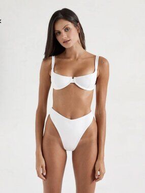 OneOne Swimwear Grace Top White Size Large